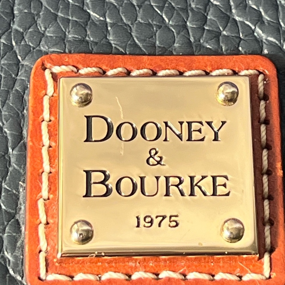 Dooney & Bourke Navy &Tan Pebbled Leather Lexington /Dust Bag /Original Reg.incl - Picture 13 of 16